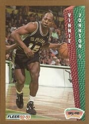 1992-93 Fleer Base Set Vinnie Johnson #206 card
