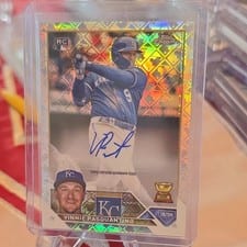 2023 Topps Chrome Logofractor Edition Autographs Vinnie Pasquantino #RCA-VP card