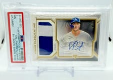 2023 Topps Definitive Collection Rookie Patch Autographs Vinnie Pasquantino #DRPC-VP card
