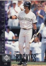 1998 Upper Deck Base Set Vinny Castilla #79 card