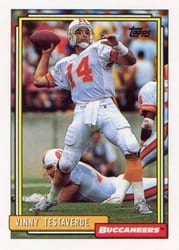 1992 Topps Base Set Vinny Testaverde #565 card