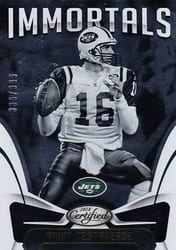 2018 Panini Certified Base Set Vinny Testaverde #109 card