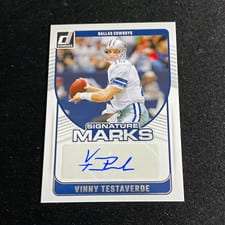 2024 Donruss Signature Marks Vinny Testaverde #SMA-VTE card