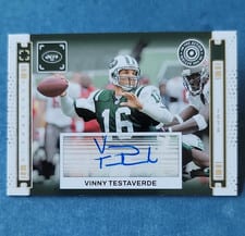 2024 Panini Photogenic In The Action Autographs Vinny Testaverde #IAA-VTE card