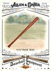 2018 Topps Allen & Ginter Baseball Equipment of the Ages Vintage Bat #BEA-4 card