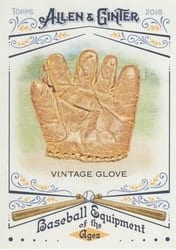 2018 Topps Allen & Ginter Baseball Equipment of the Ages Vintage Glove #BEA-1 card