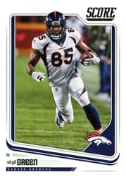 2018 Score Base Set Virgil Green #101 card