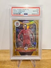 2021 Panini Prizm Premier League Virgil van Dijk Gold Prizm #76 card