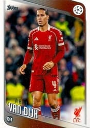 2025-26 Topps UEFA Club Competitions Base Set Virgil van Dijk #79 card