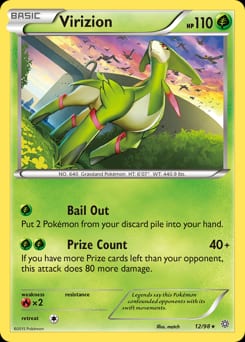 2015 Ancient Origins Virizion #12 card