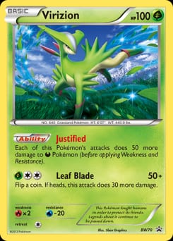 BW Black Star Promos Virizion #BW70 card
