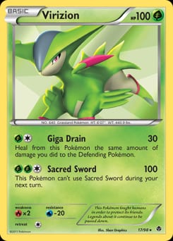 Emerging Powers Virizion #17 card