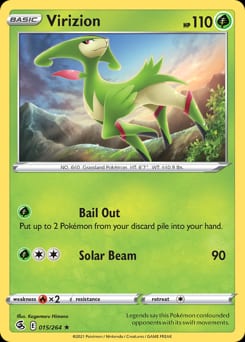 Fusion Strike Virizion #15 card