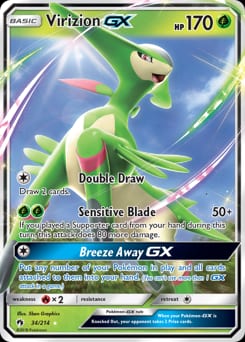 Lost Thunder Virizion-GX #34 card