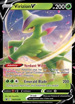 SWSH Black Star Promos Virizion V #SWSH295 card
