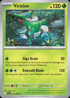 White Flare Virizion #10 card