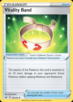 Sword & Shield Vitality Band #185 card