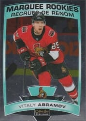 2019-20 O-Pee-Chee Platinum Base Set Vitaly Abramov #189 card