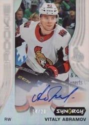 2019-20 Upper Deck Synergy Base Set Vitaly Abramov #67 card