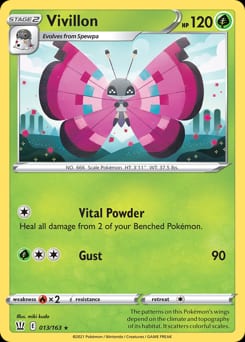 Battle Styles Vivillon #13 card