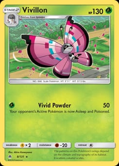Forbidden Light Vivillon #8 card