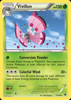 2014 XY Vivillon #17 card