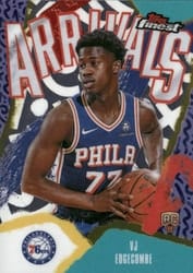 2025-26 Finest Arrivals VJ Edgecombe #A-3 card