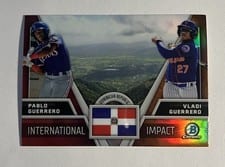 2024 Bowman Chrome International Impact Vladi Guerrero / Pablo Guerrero #II-2 card