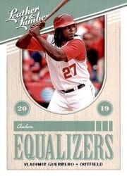 2019 Panini Leather & Lumber Equalizers Vladimir Guerrero #EQ-19 card