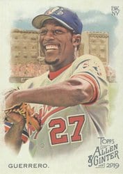 2019 Topps Allen & Ginter Base Set Vladimir Guerrero #137 card