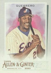 2020 Topps Allen & Ginter Base Set Vladimir Guerrero #71 card