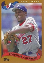 2020 Topps Archives Base Set Vladimir Guerrero #249 card
