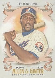 2021 Topps Allen & Ginter Base Set Vladimir Guerrero #69 card