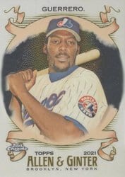 2021 Topps Allen & Ginter Chrome Base Set Vladimir Guerrero #69 card