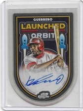 2025 Topps Cosmic Chrome Launched Into Orbit Autographs Vladimir Guerrero #LIOA-VG card