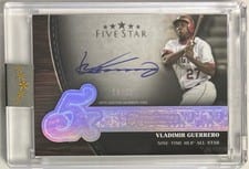 2025 Topps Five Star Five Time Signatures Vladimir Guerrero #FTS-VG card