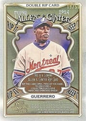 2024 Topps Allen & Ginter Double Rip Cards Vladimir Guerrero / Andre Dawson (Montréal Expos) #DRIP-GD card