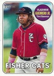 2018 Topps Heritage Minor League Base Set Vladimir Guerrero Jr. #1 card