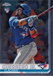 2019 Topps Chrome Base Set Vladimir Guerrero Jr. #201 card