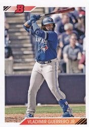 2020 Bowman Heritage Base Set Vladimir Guerrero Jr. #50 card