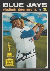 2020 Topps Heritage Base Set Vladimir Guerrero Jr. #414 card