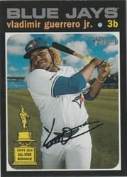 2020 Topps Heritage Base Set Vladimir Guerrero Jr. #414 card