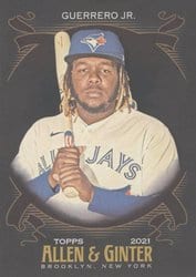 2021 Topps Allen & Ginter X Base Set Vladimir Guerrero Jr. #63 card