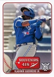 2021 Topps Big League Souvenirs Vladimir Guerrero Jr. #SO-27 card
