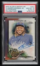 2022 Topps Allen & Ginter Chrome Autographs Vladimir Guerrero Jr. #AGA-VGJ card