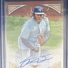 2022 Topps Definitive Collection Images Autographs Vladimir Guerrero Jr. #DIA-VGJ card