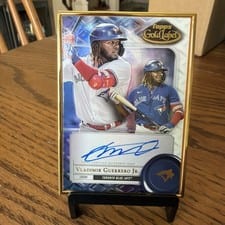 2022 Topps Gold Label Framed Autographs Vladimir Guerrero Jr. #FA-VGJ card