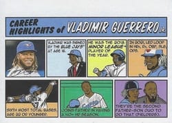 2022 Topps Heritage 1973 Topps Comics Vladimir Guerrero Jr. #73TC-19 card