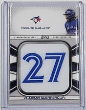 2022 Topps Player Number Jersey Medallions Vladimir Guerrero Jr. #JNM-VG card