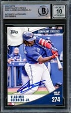 2022 Topps Significant Statistics Autographs Vladimir Guerrero Jr. #SS-4 card